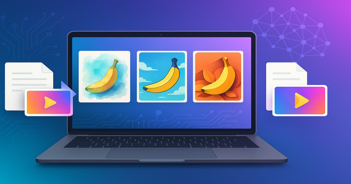 NotebookLM Nano Banana 동영상 개요 기능의 6가지 비주얼 스타일을 표현한 AI 생성 일러스트레이션