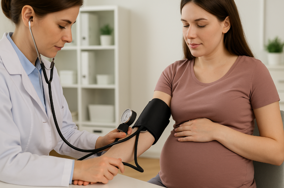 검진을-받는-임산부