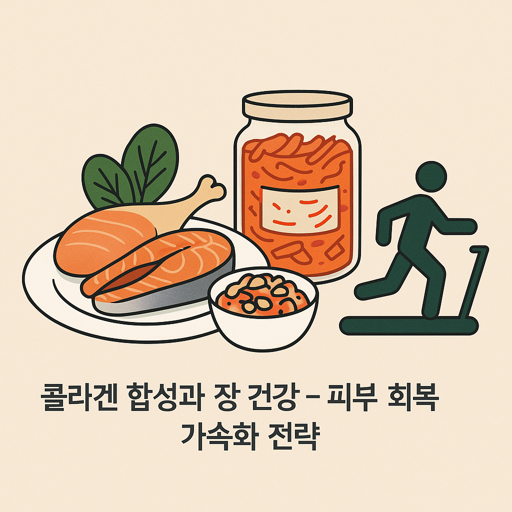 콜라겐 합성과 장 건강 – 피부 회복 가속화 전략