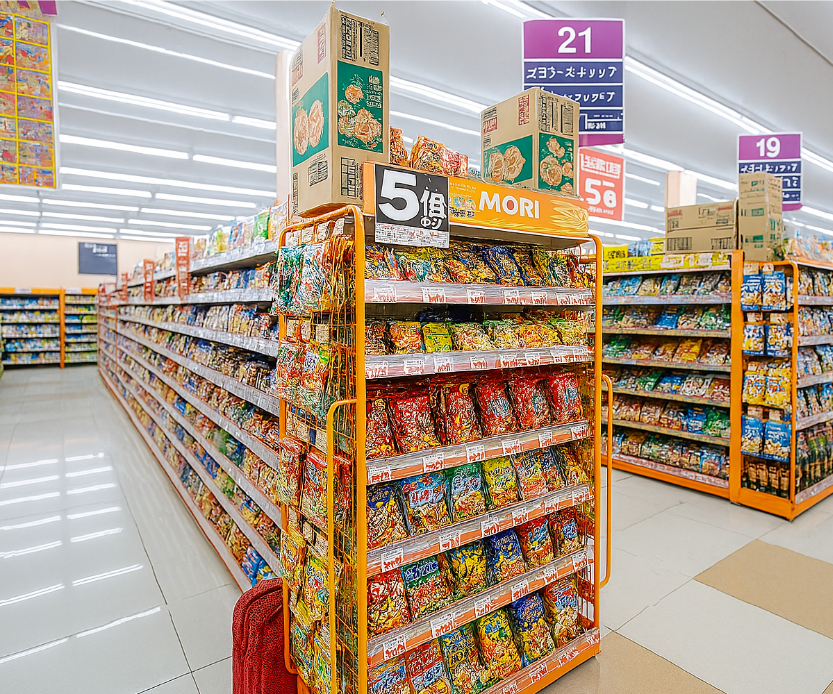 모리 드럭스토어의 내부