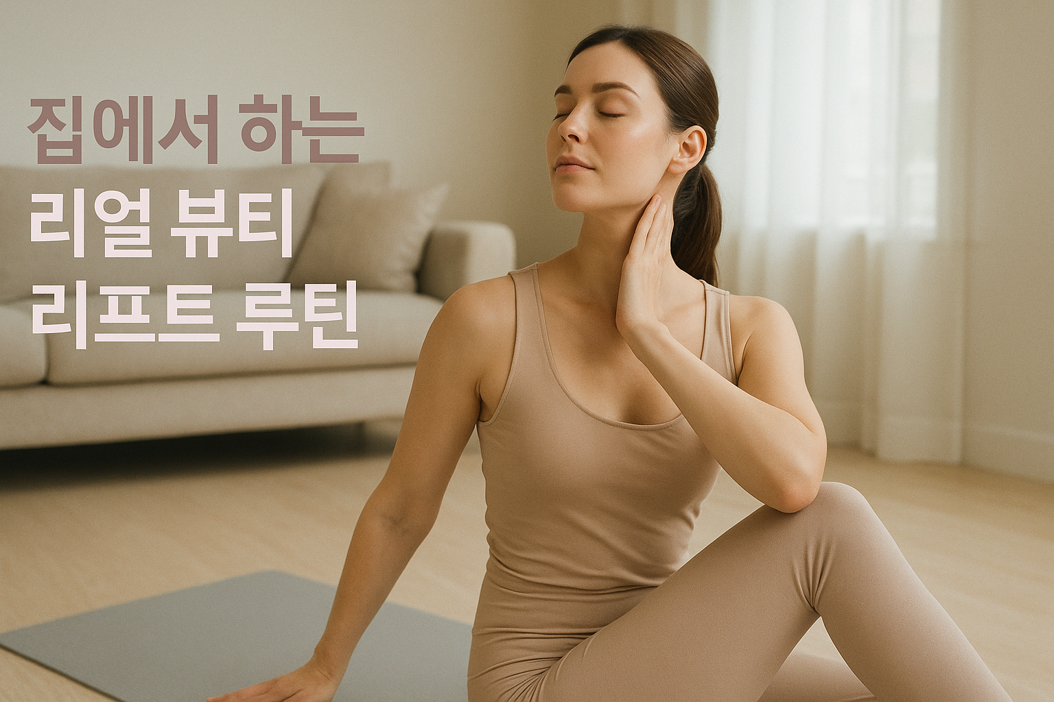 1. 홈케어 미용 근력 &amp; 리프트 루틴