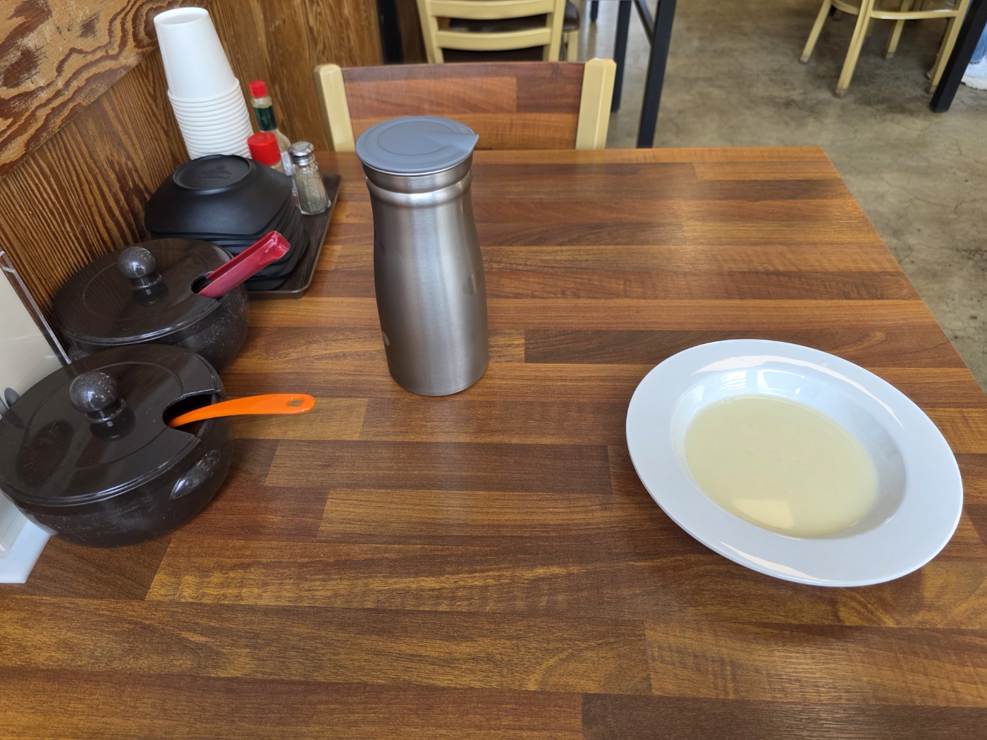 테이블 기본세팅과 크림스프