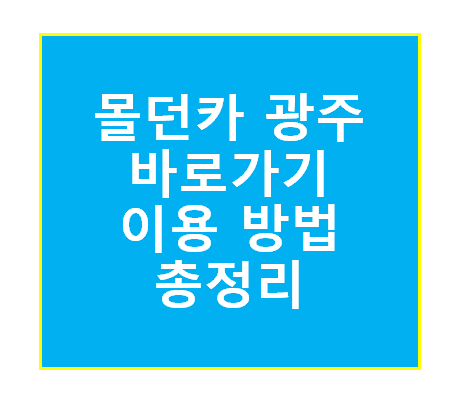 몰던카 광주