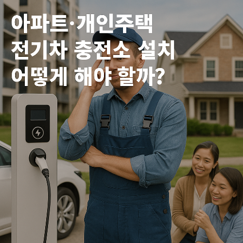 아파트 주택 전기차 충전소 설치