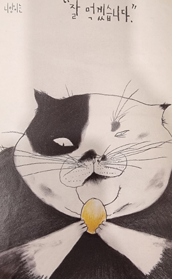 달걀을 먹어버린 니양이