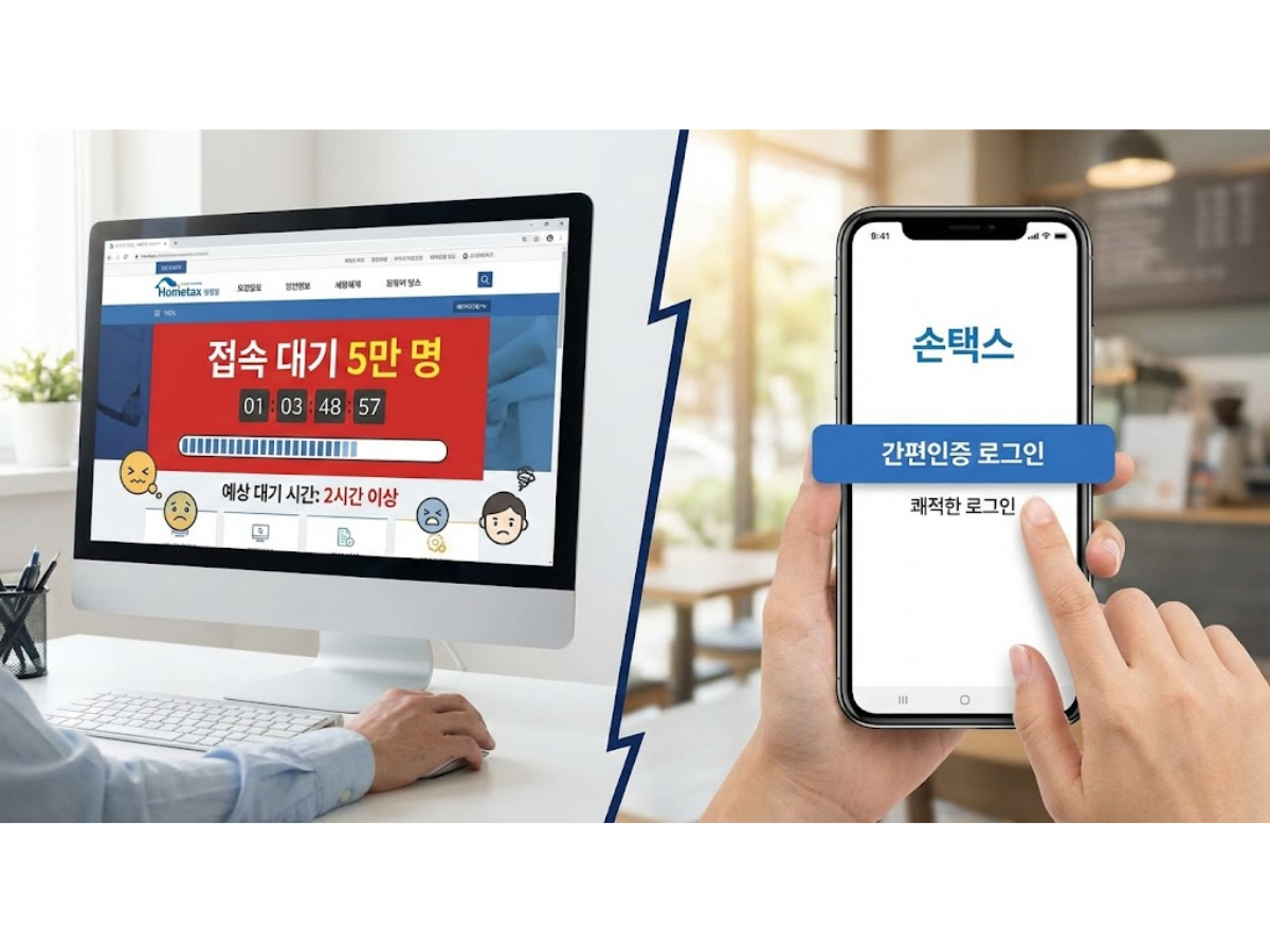 대기 번호 5만 번을 피하는 '우회 접속' 비법