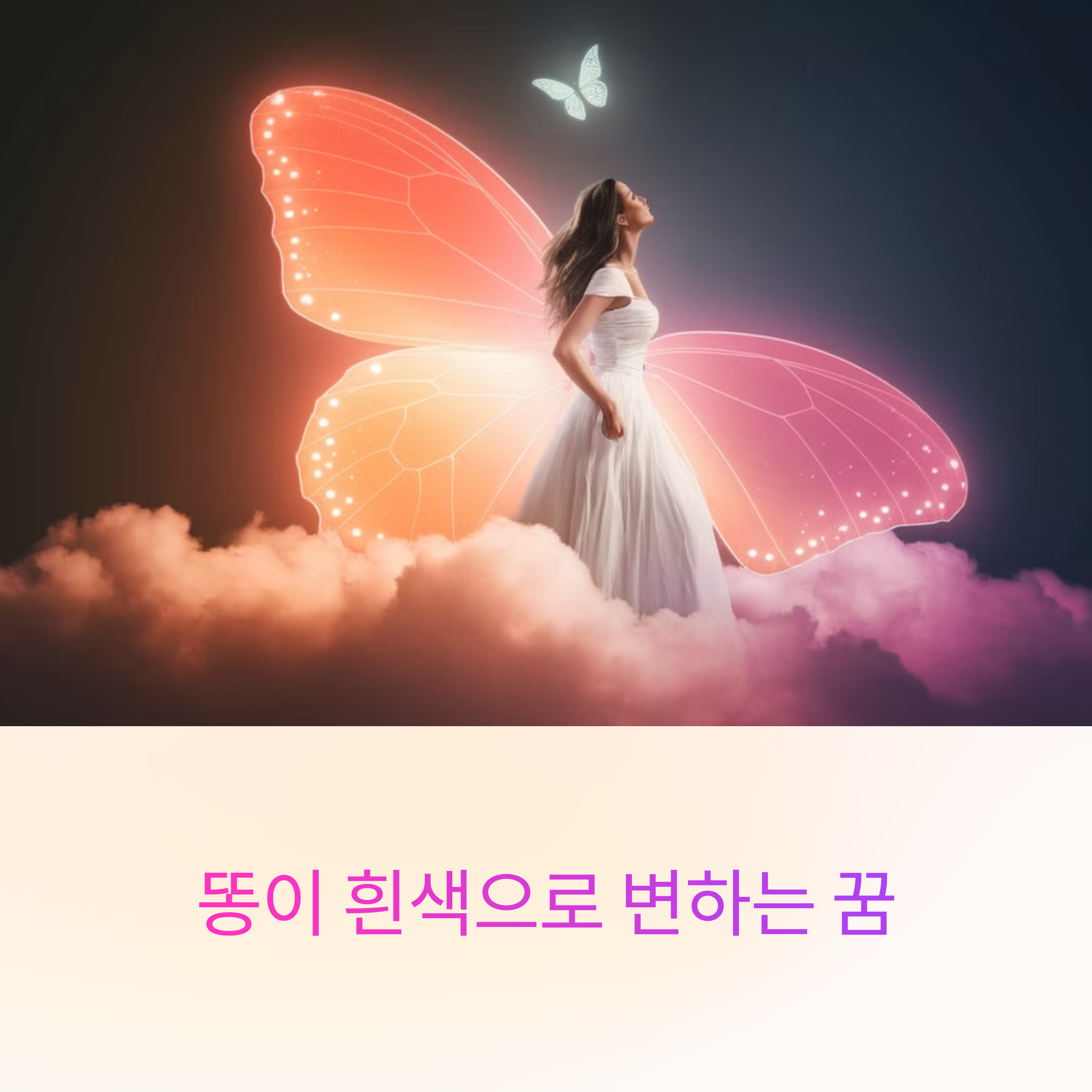 똥이 흰색으로 변하는 꿈