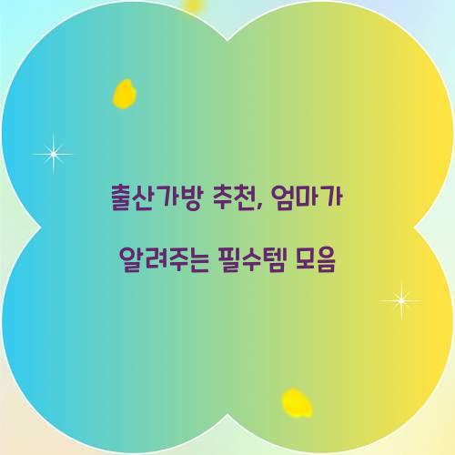 출산가방 추천