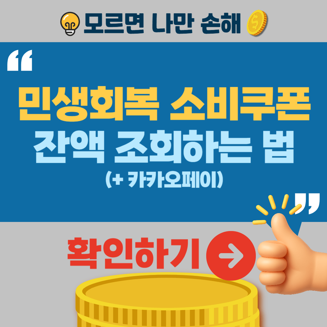 민생회복 소비쿠폰 잔액조회 확인 NH카드 KB카드 네이버페이 카카오페이 토스