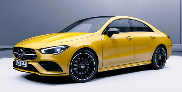 벤츠-CLA-250-옐로우-측면