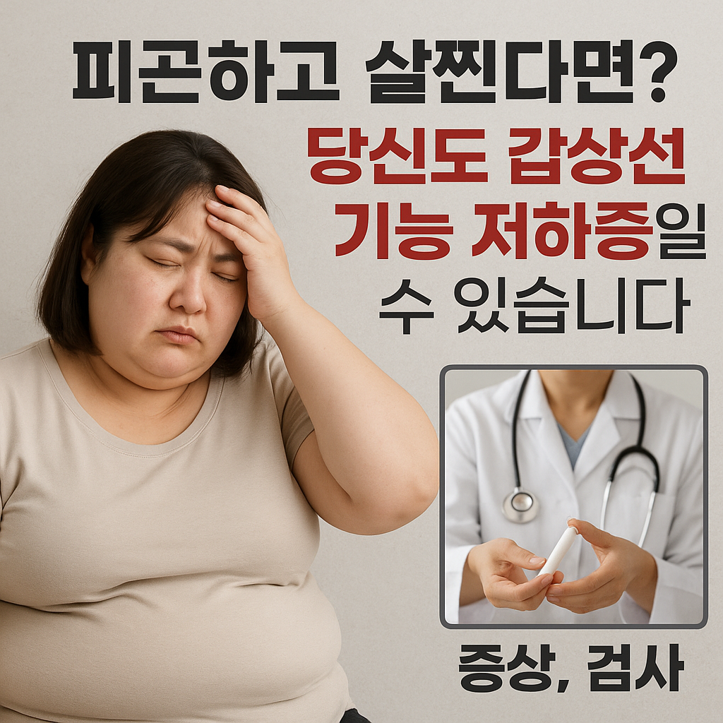 갑상선 기능 저하증 증상 검사
