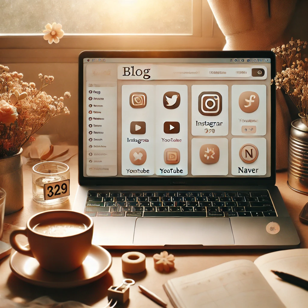 부드럽고 따뜻한 블로거 작업 공간