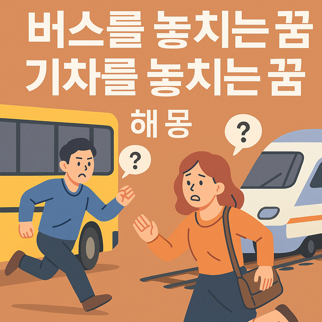 버스나 기차를 놓치는 꿈