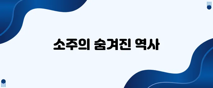 소주에 대한 재미있는 이야기, 알고 보면 더 흥미롭습니다!