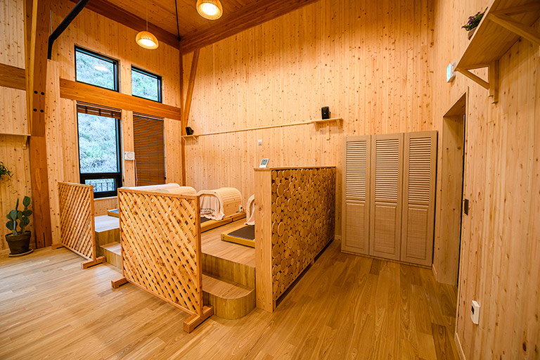 삼척활기치유의숲 내 온열 테라피