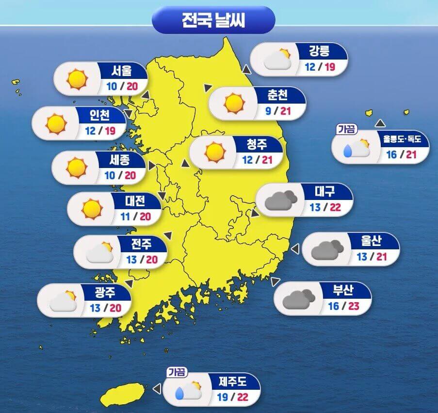 전국 날씨 전망