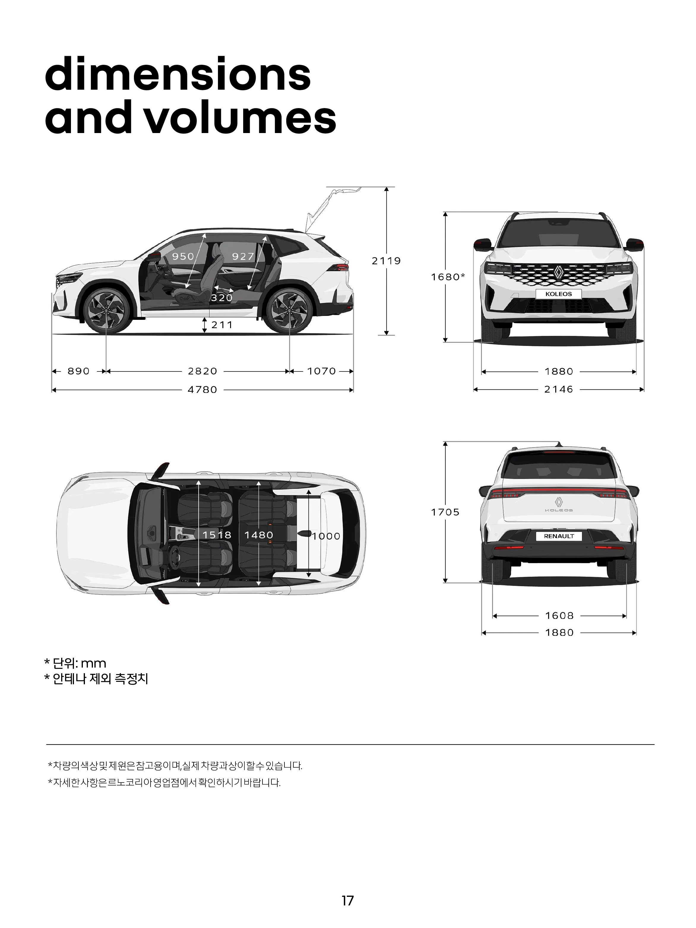 2026 그랑 콜레오스 하이브리드 자동차 정보 이미지