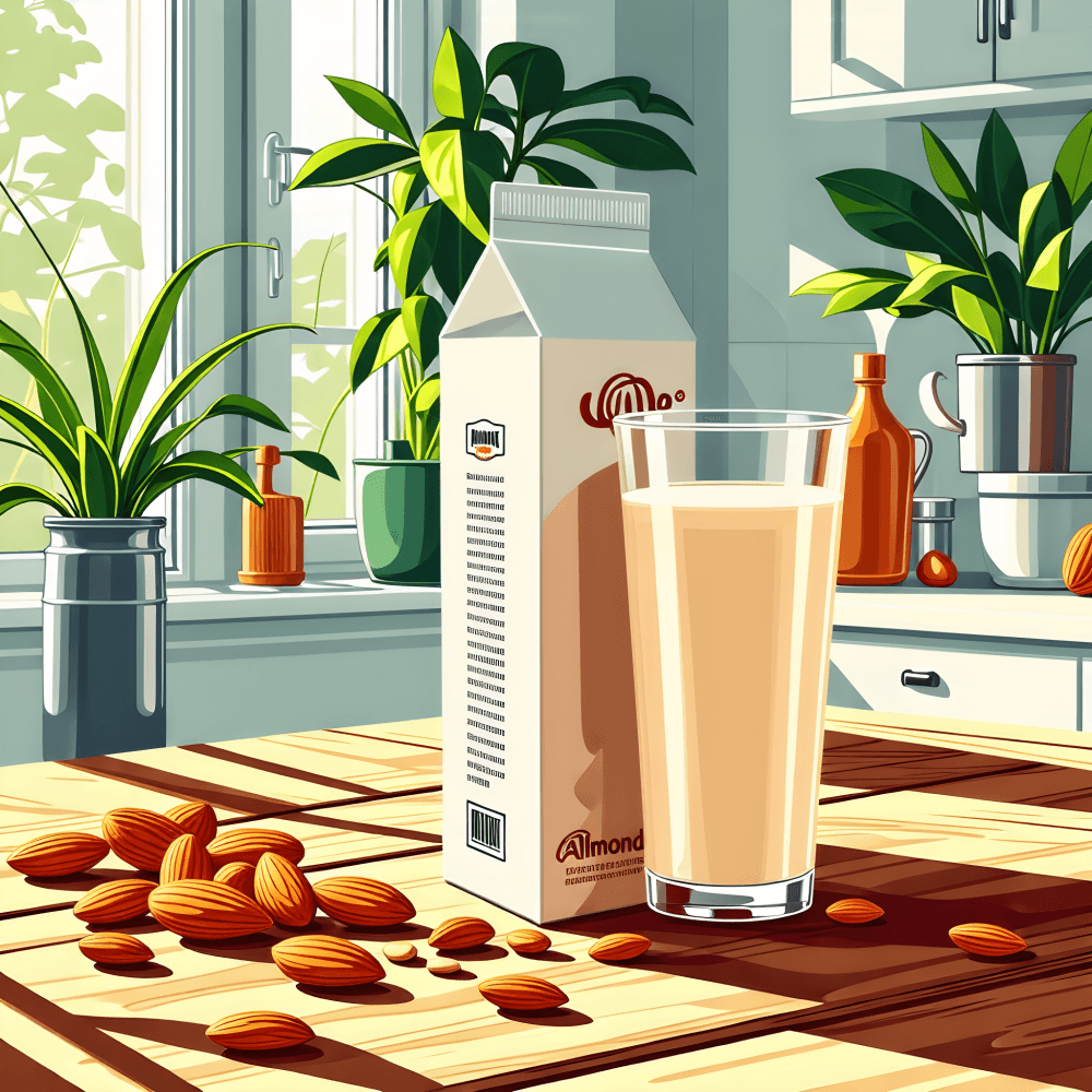 잔에-담긴-아몬드밀크