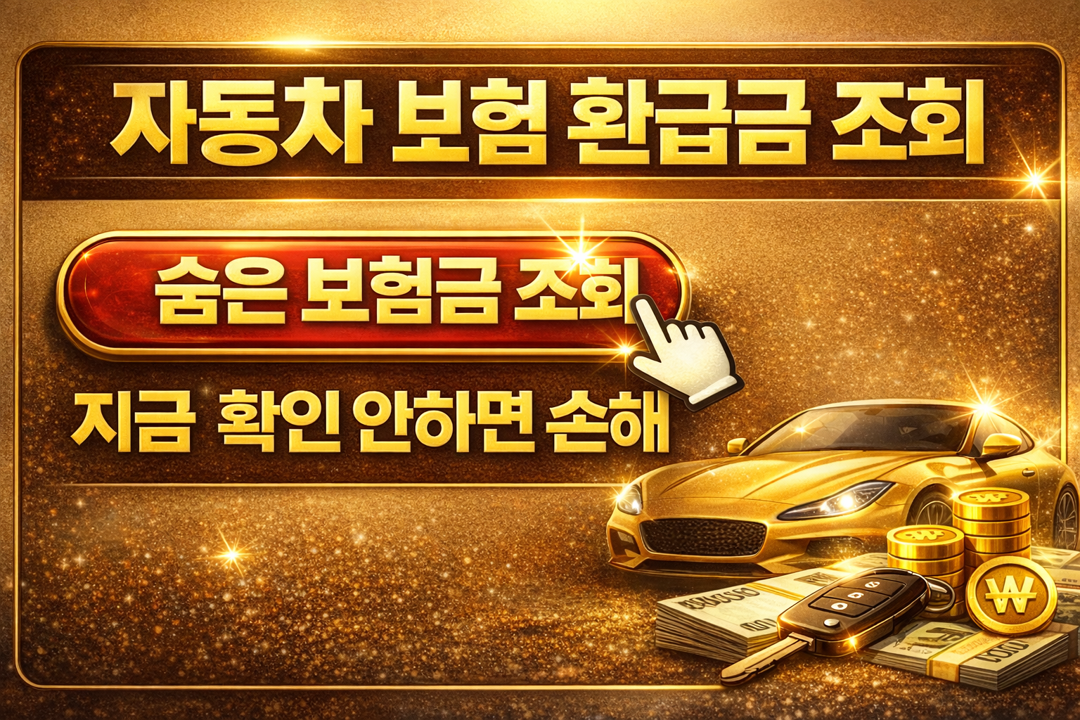 자동차 보험 환급금 조회 방법 숨은 보험금 조회 지금 확인 안하면 손해 대상 조건 신청방법 총정리 썸네일 이미지