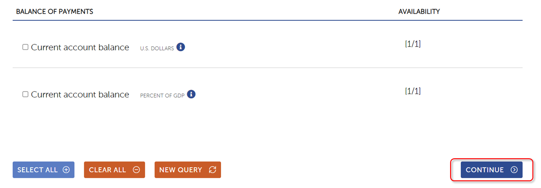 GDP 갭 확인하는 법 9 - CONTINUE 클릭
