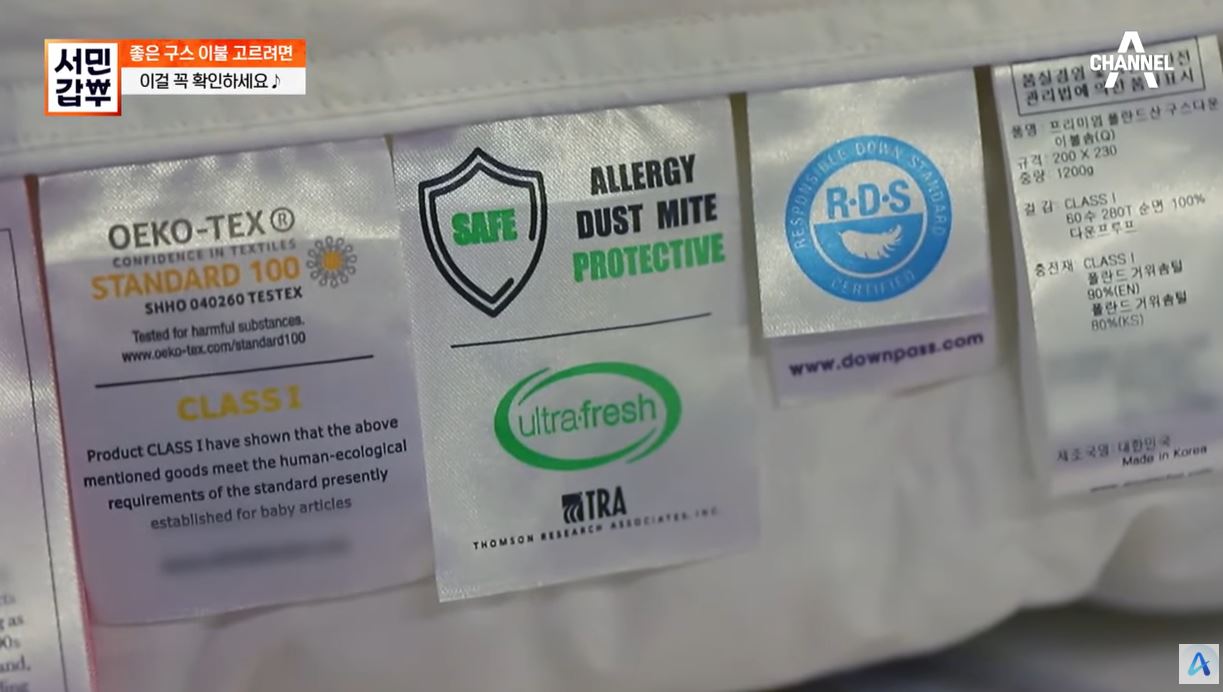 구스초이 인증서 종류