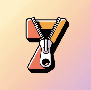 7Zip 아이콘 예시 일러스트