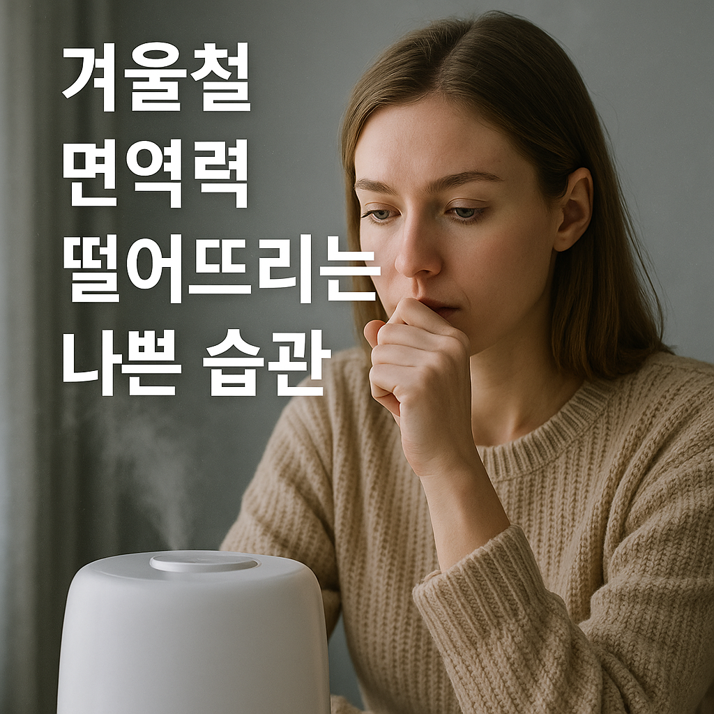 겨울철 면역력 떨어뜨리는 나쁜 습관,실사형이미지
