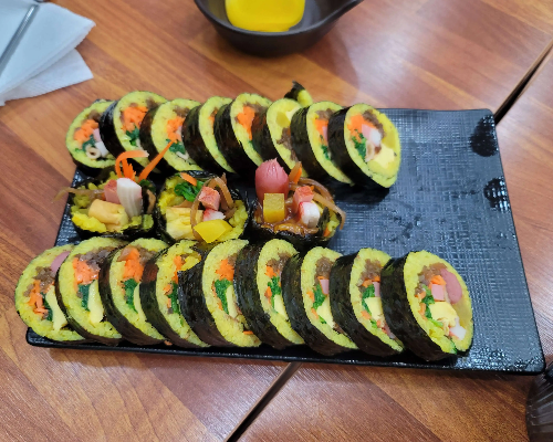 왕순이,소시지 김밥