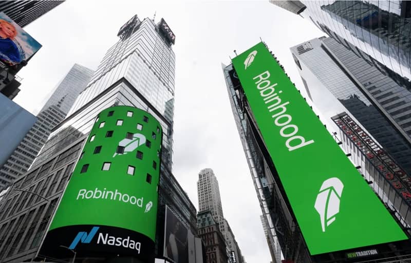 Shares of Robinhood Markets have more than tripled this year. Photo: Mark Lennihan/AP