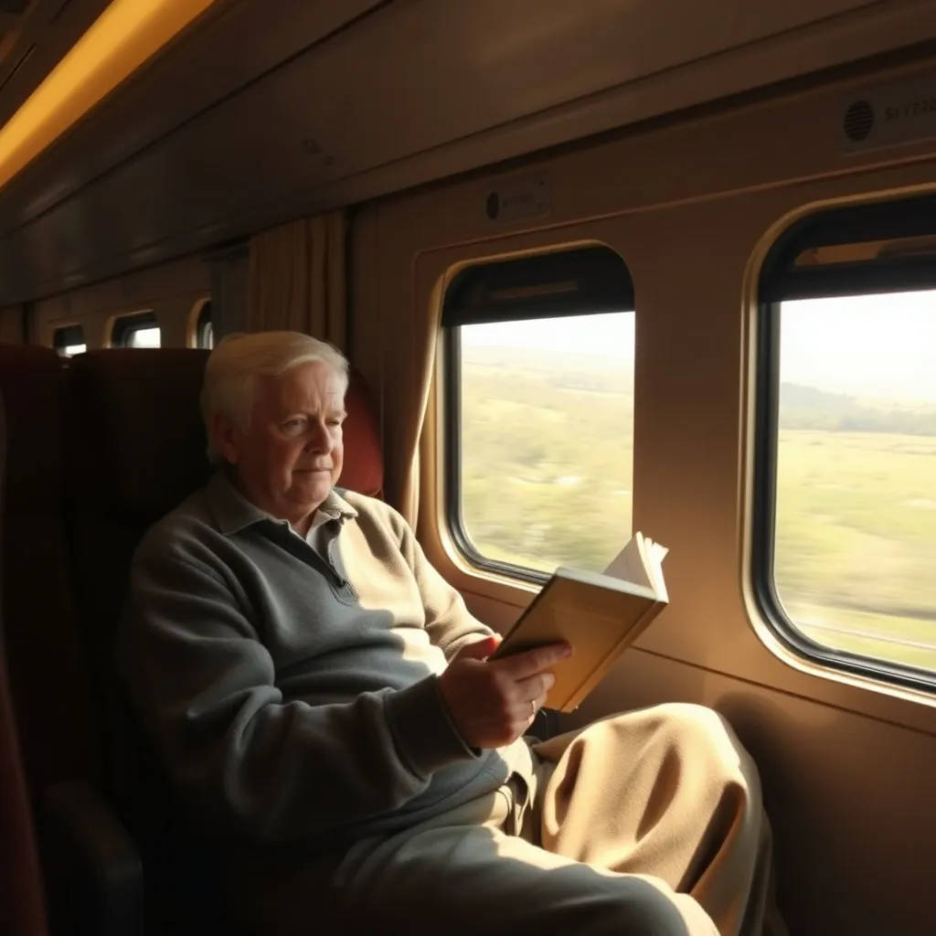 창가에 앉아 책을 읽거나, 명상에 잠기는 등 온전한 자신만의 시간을 보내는 모습을 담아 해랑열차가 제공하는 '쉼'의 가치를 표현합니다. 편안하고 고요한 분위기