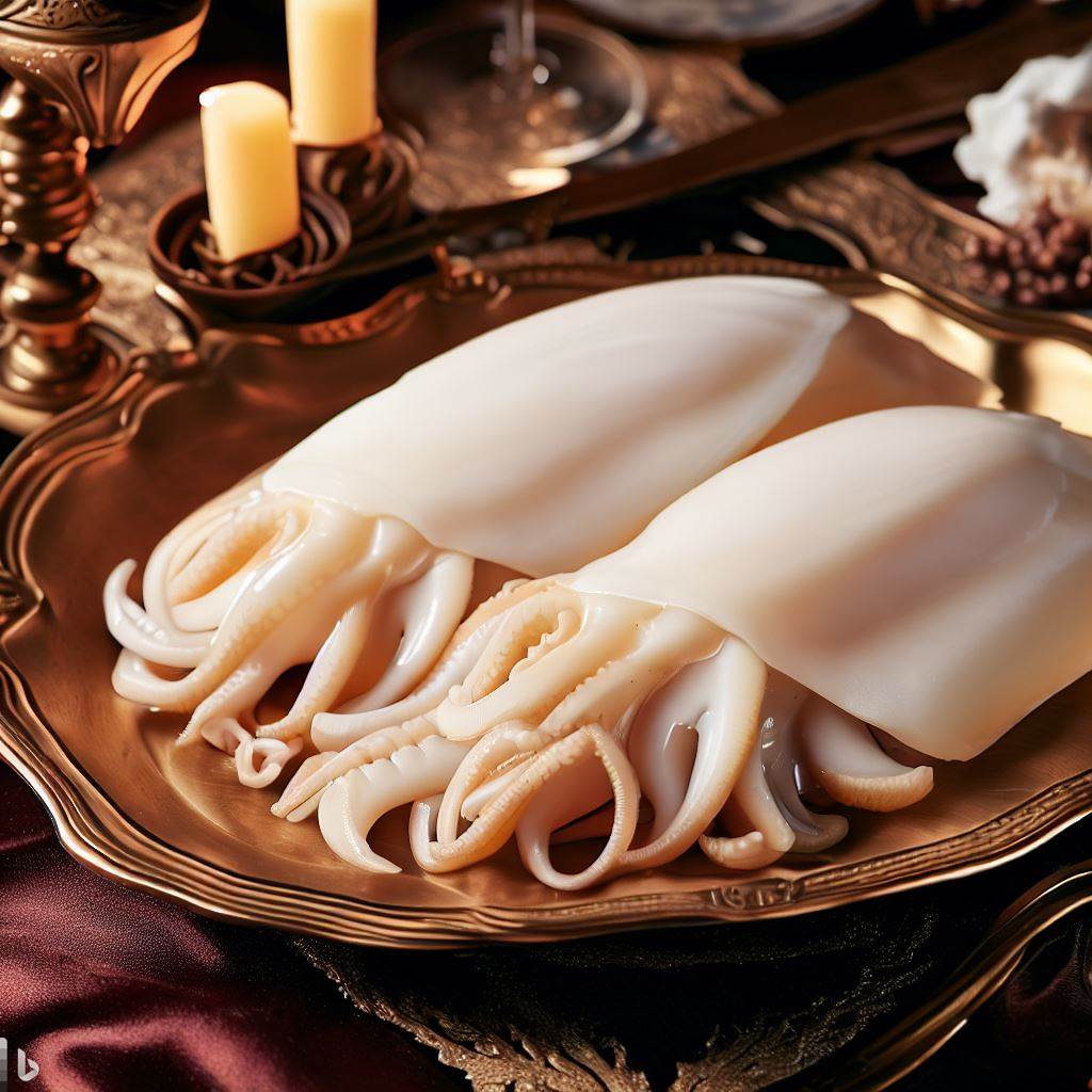 삶은 오징어 2마리