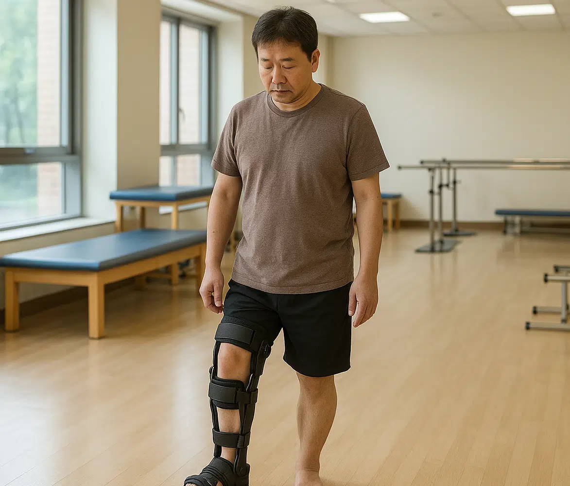 재활 센터 보행 연습