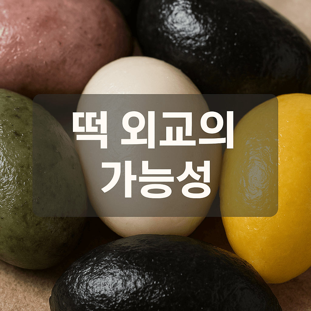 떡 외교의 부상 인절미와 송편