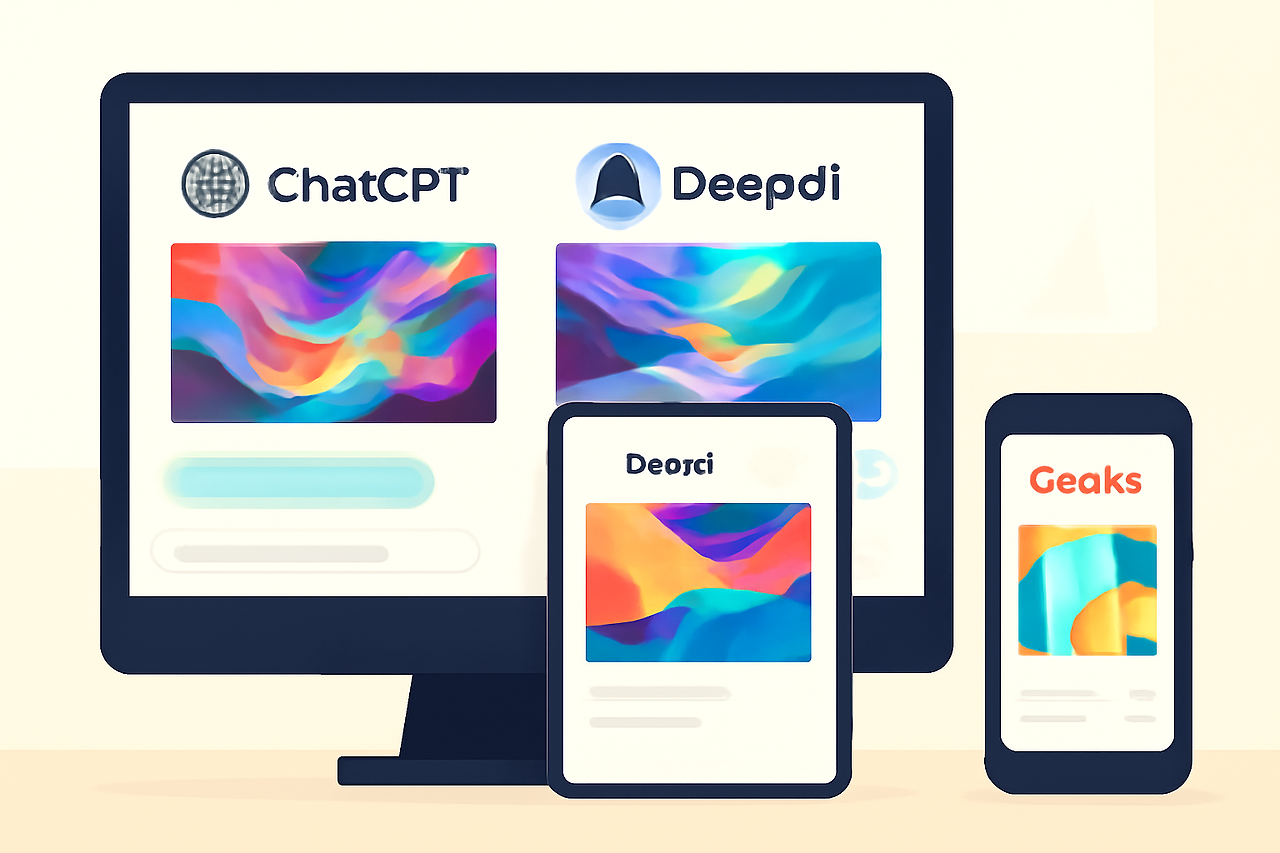 여러 AI 도구 활용 결과 비교)
