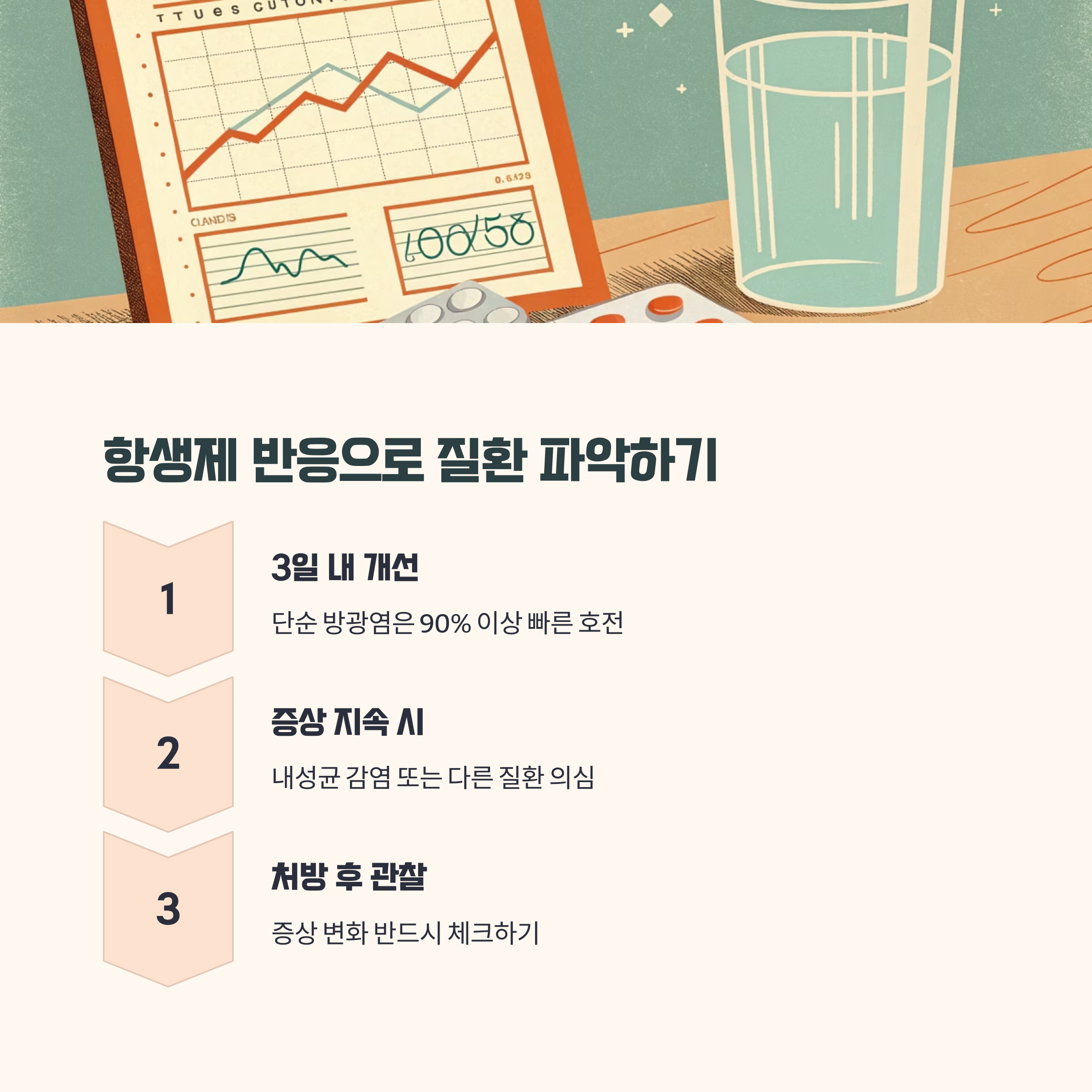 항생제 반응으로 알 수 있는 치료 반응