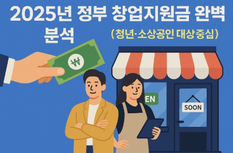 2025년 정부 창업지원금 완벽분석