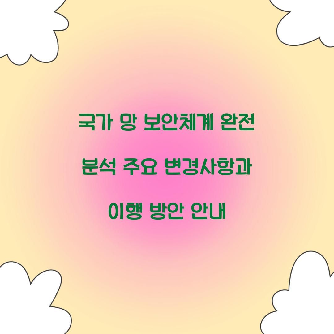 국가 망 보안체계