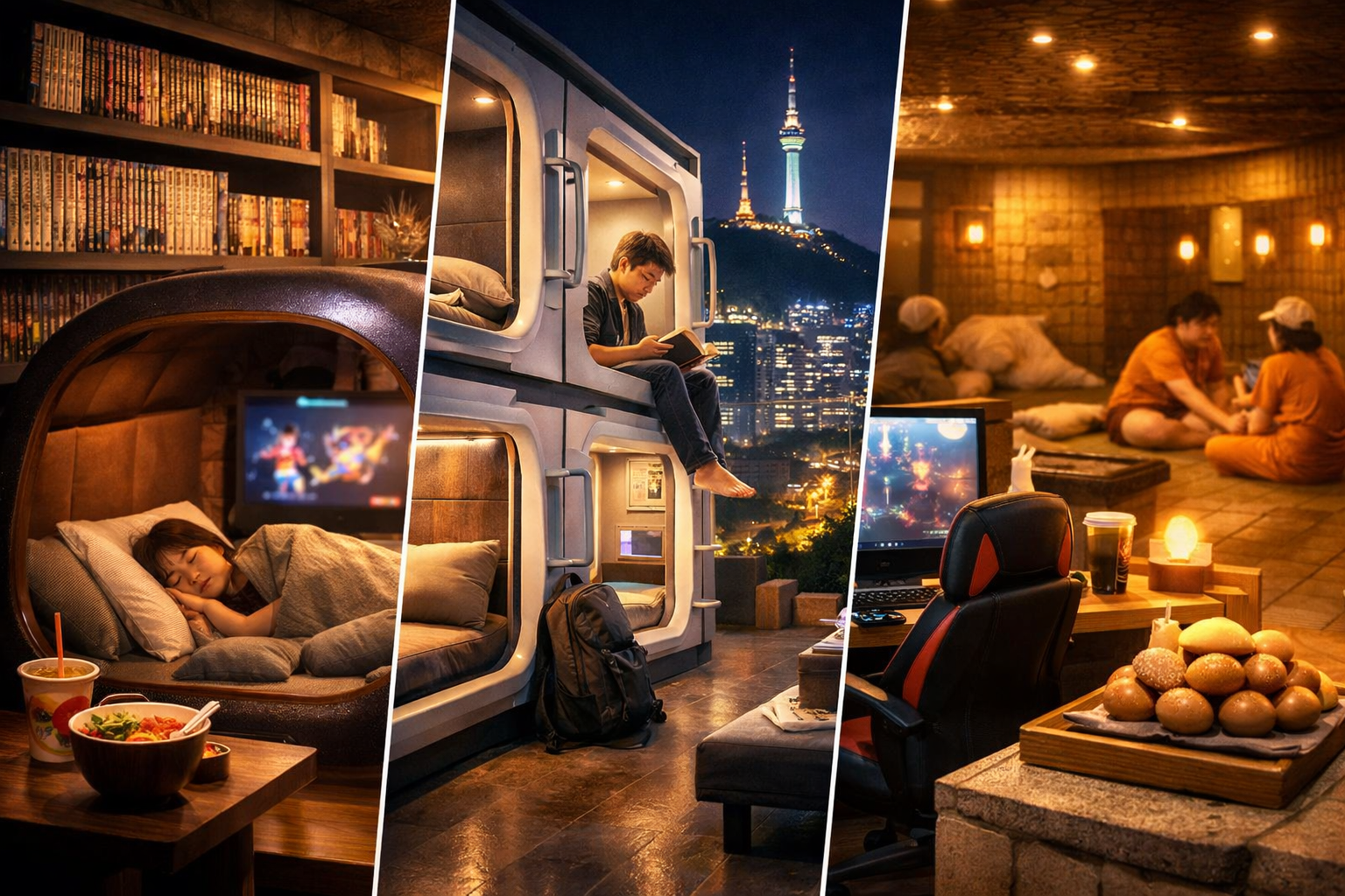 서울 숙박비 아끼는 방법 총정리 (24시간 만화카페, 캡슐호텔, 저렴한 숙박 추천) 관련 사진