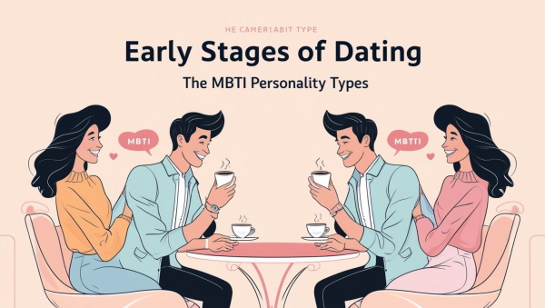 연애 초반, 다정함 속 거리감에 관한 그림