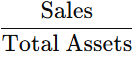 총자산회전율