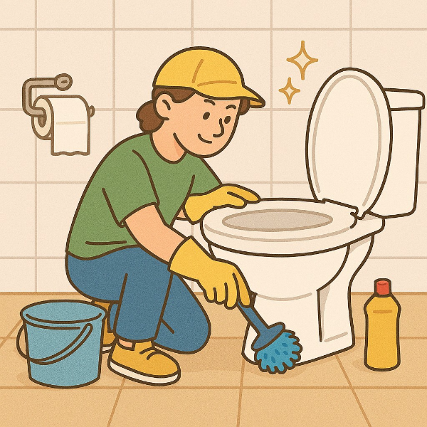 화장실 청소