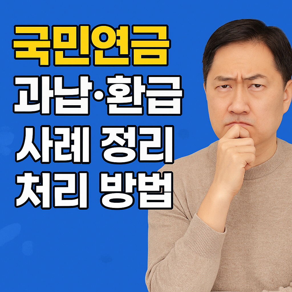 국민연금 과오납 환급받는 법