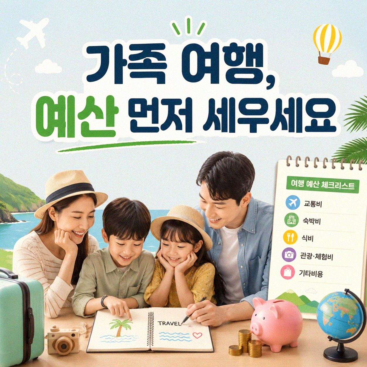 가족 여행 계획 처음부터 끝까지, 이것부터 정해야 합니다