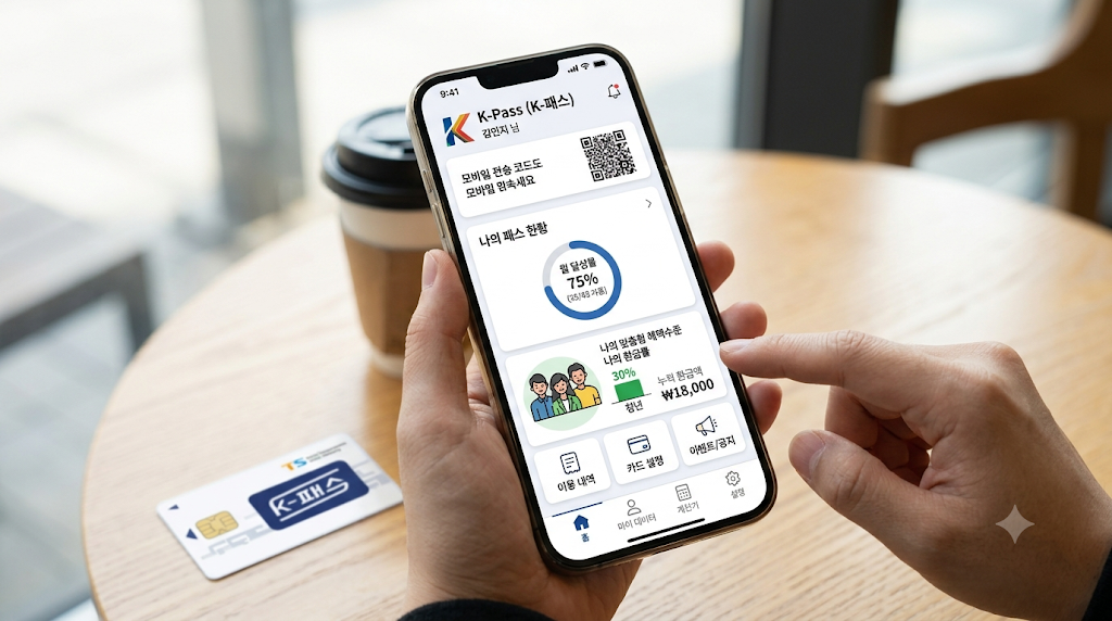 K-패스 앱 카드 등록 환급금 수령