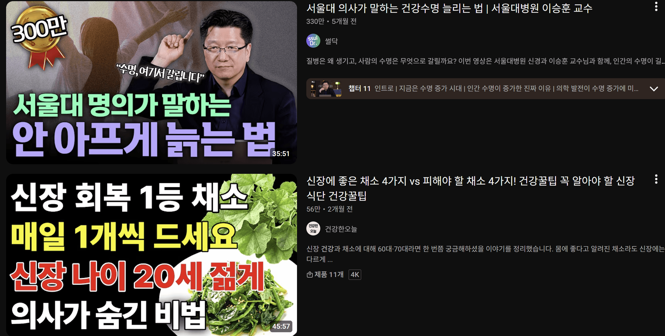 건강 유튜브