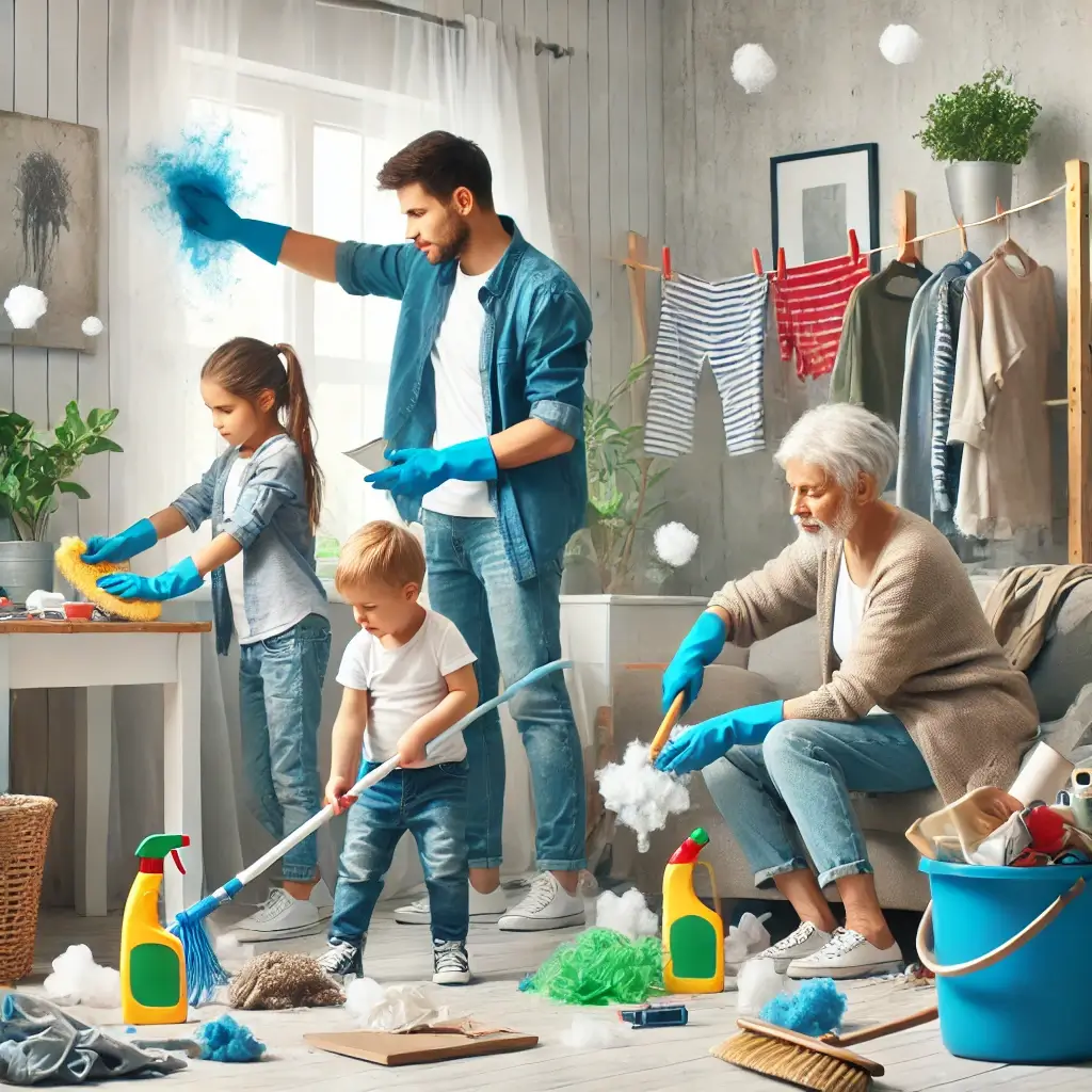 '더러운 설거지'와 '지저분한 집 청소'