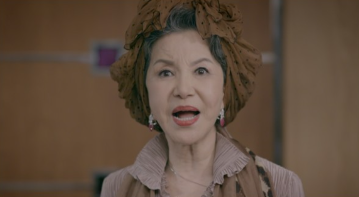 드라마에서 국민 시어머니 역할을 맡은 배우 서권순의 연기 장면