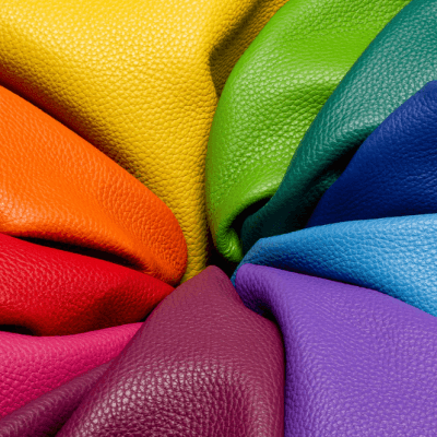 엠보싱 및 코팅 돼지가죽 원단 사진