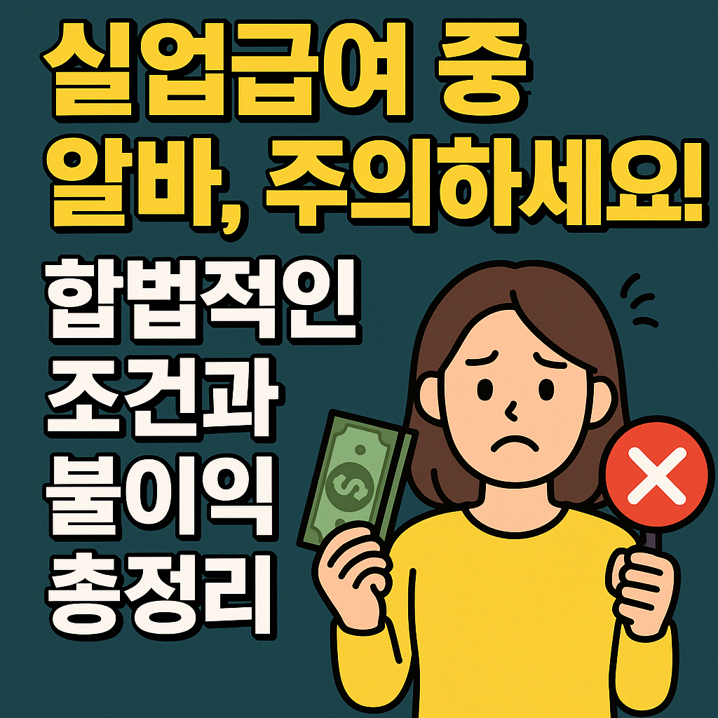 실업급여 받으면서 아르바이트