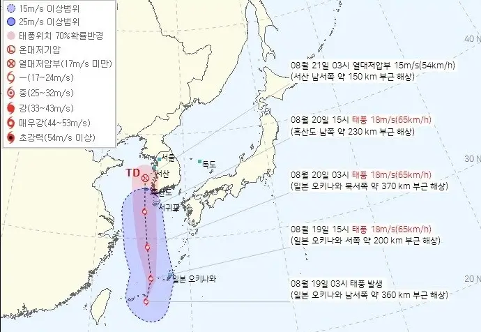 9호 태풍 종다리